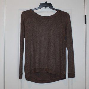 Harlowe & Graham Brown Heather Sweater Size Med